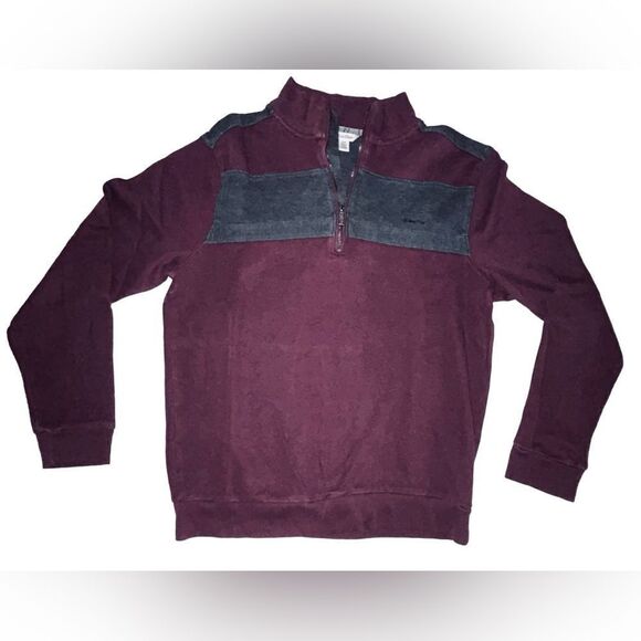 Calvin Klein Men's Long-Sleeve Mock Neck 1/4 Zip  Size Small - Picture 1 of 5